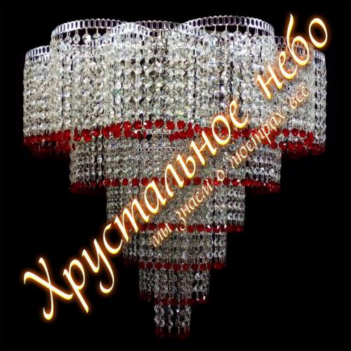 Хрустальная потолочная люстра Лотос №3