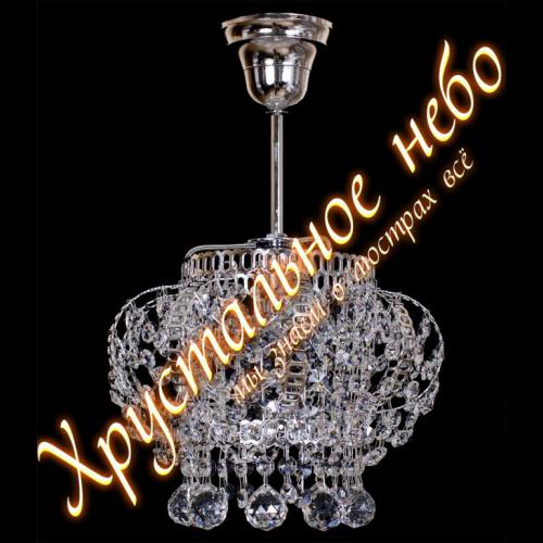 Хрустальная подвесная люстра Тайны Галактики №2, 1лампа