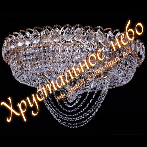Хрустальная потолочная люстра Кольцо Водоворот